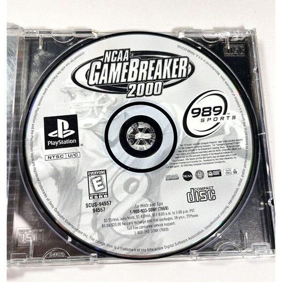 NCAA Game Breaker 2000 PS1 PlayStation 1 Complete with Manual Tested - Picture 6 of 9